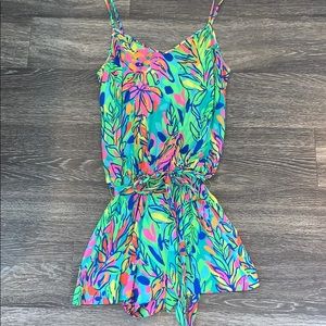 Lily Pulitzer Deanna Romper - Multi Hot Spot